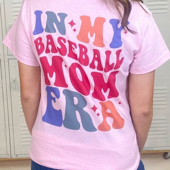In My Baseball Mom Era Graphic Tshirt S-3X - Picture 3 of 3